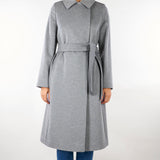 Cappotto Grigio doppiopetto in lana BCOLLAG 11 MAX MARA STUDIO 
