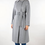 Cappotto Grigio doppiopetto in lana BCOLLAG 11 MAX MARA STUDIO 