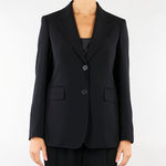 Blazer Nero monopetto in cady LINZ 1 MAX MARA STUDIO 
