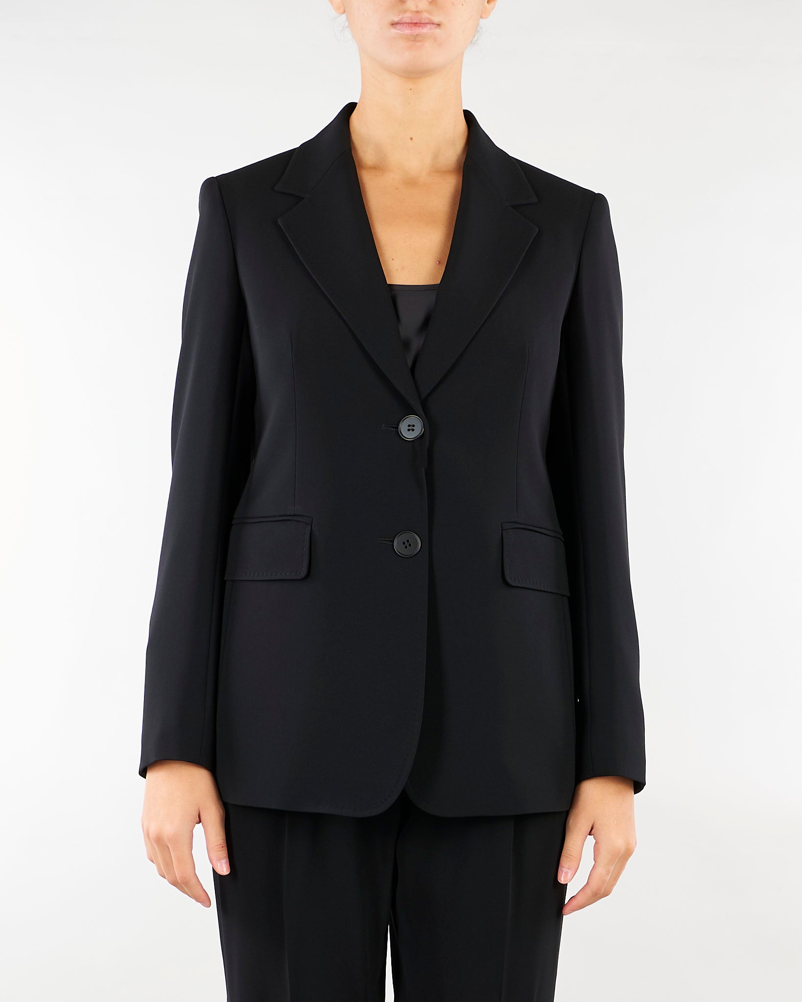 Blazer Nero monopetto in cady LINZ 1 MAX MARA STUDIO 
