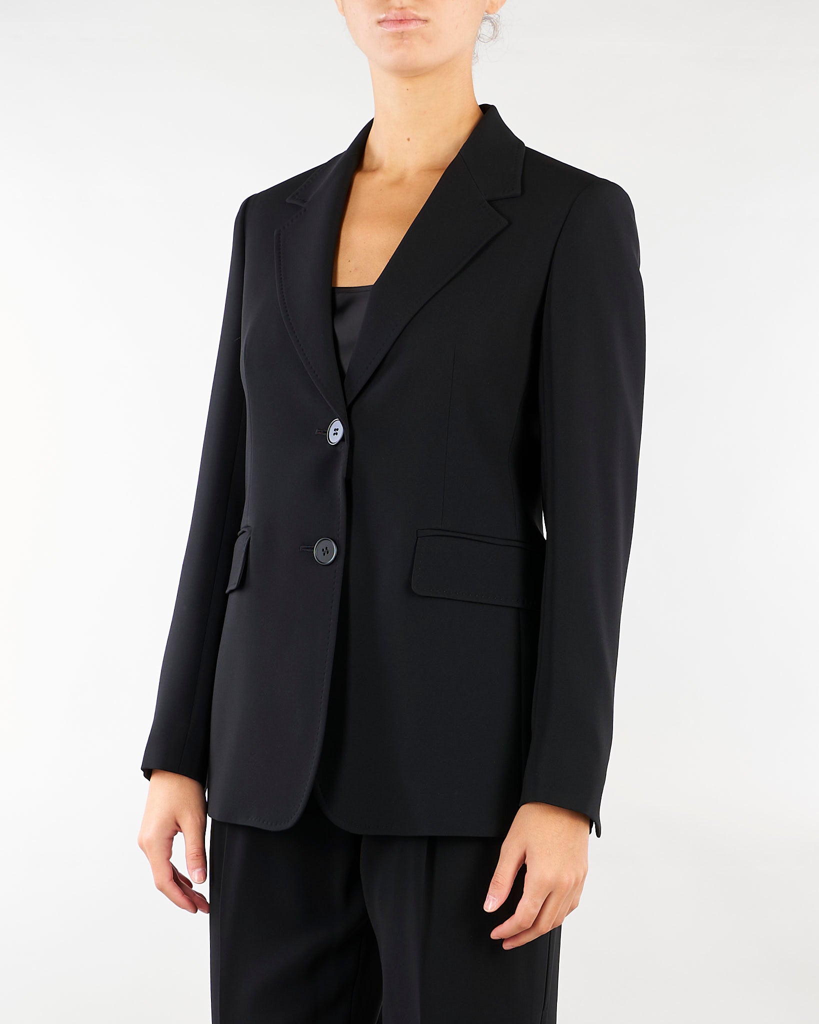 Blazer Nero monopetto in cady LINZ 1 MAX MARA STUDIO 