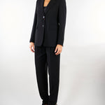 Blazer Nero monopetto in cady LINZ 1 MAX MARA STUDIO 