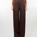 Pantalone Moro palazzo in envers satin MSEALPACA 60 MAX MARA STUDIO 