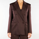 Blazer Moro doppiopetto in envers satin MSEARCA 60 MAX MARA STUDIO 