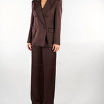 Blazer Moro doppiopetto in envers satin MSEARCA 60 MAX MARA STUDIO 