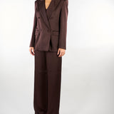 Blazer Moro doppiopetto in envers satin MSEARCA 60 MAX MARA STUDIO 