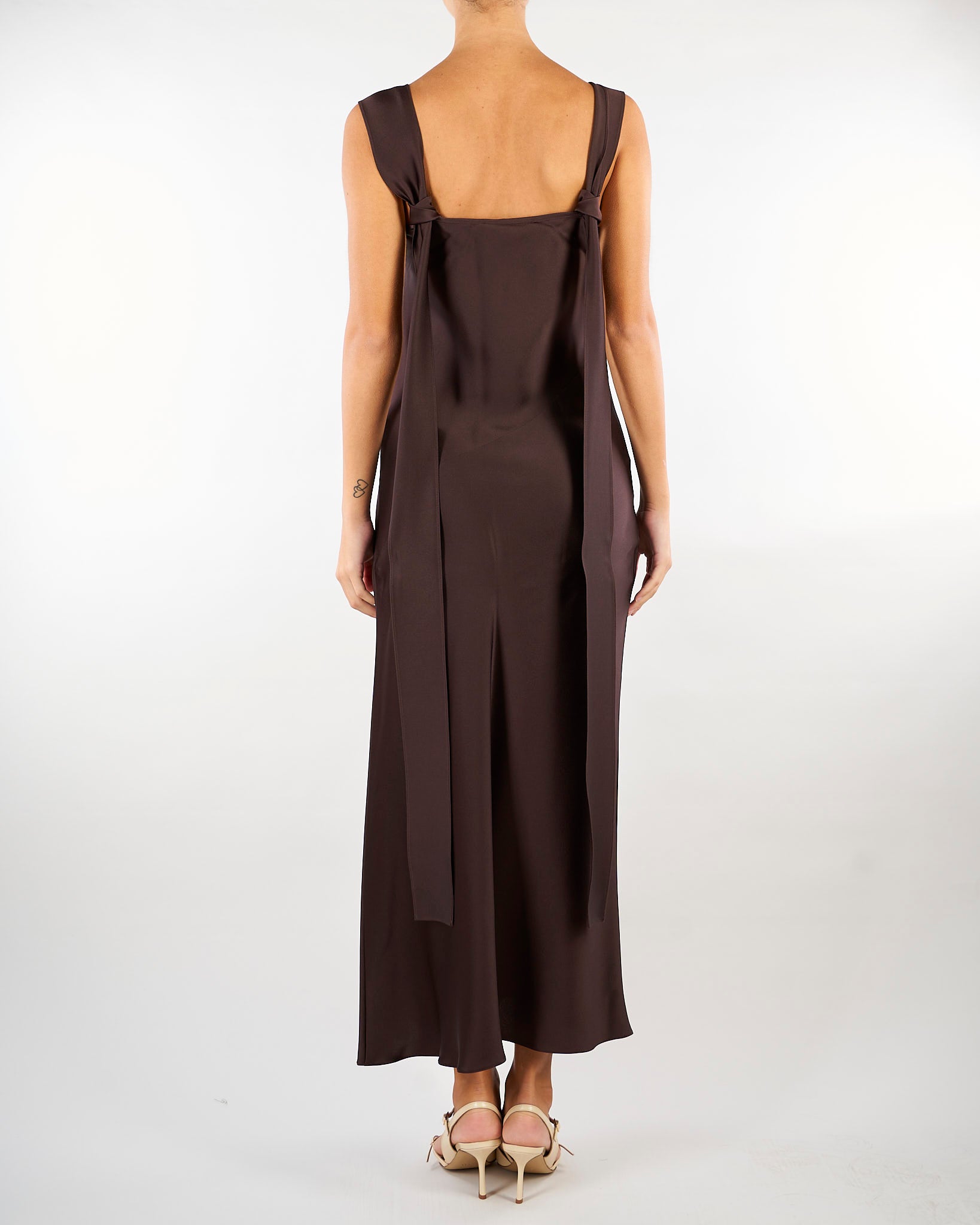 Abito Moro slip dress in envers satin MSEDONO 60 MAX MARA STUDIO 