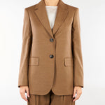 Blazer Terra monopetto in flanella di lana MSTEDITO 54 MAX MARA STUDIO 