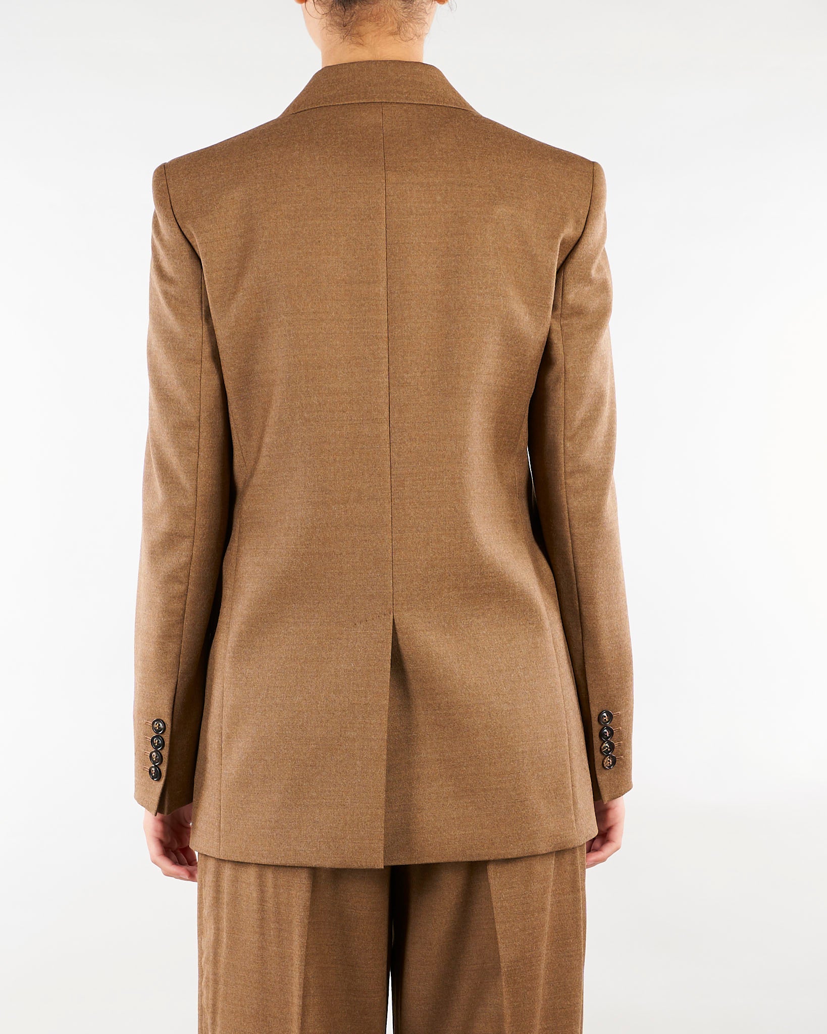 Blazer Terra monopetto in flanella di lana MSTEDITO 54 MAX MARA STUDIO 