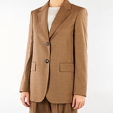 Blazer Terra monopetto in flanella di lana MSTEDITO 54 MAX MARA STUDIO 