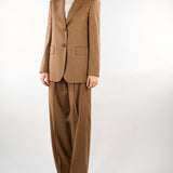 Blazer Terra monopetto in flanella di lana MSTEDITO 54 MAX MARA STUDIO 