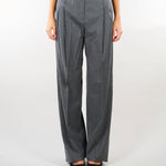 Pantalone Grigio in flanella di lana MSTLAGO 3 MAX MARA STUDIO 