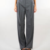 Pantalone Grigio in flanella di lana MSTLAGO 3 MAX MARA STUDIO 