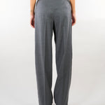 Pantalone Grigio in flanella di lana MSTLAGO 3 MAX MARA STUDIO 