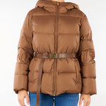 Piumino Nocciola con cintura MSTLANA 3 MAX MARA STUDIO 