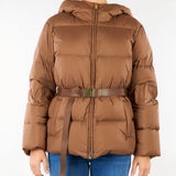 Piumino Nocciola con cintura MSTLANA 3 MAX MARA STUDIO 
