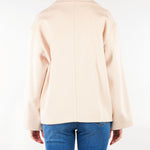 Caban Crema doppiopetto in drap di lana MSTSNOB 83 MAX MARA STUDIO 