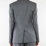 Blazer Grigio doppiopetto in flanella di lana MSTUDITORE 3 MAX MARA STUDIO 