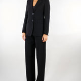 Pantalone in cady Nero barrel leg MSTZANZARA 1 MAX MARA STUDIO 