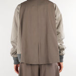 Giacca Fango Bomber Combinata doppiopetto M6FAH1 B7517 MEIMEIJ 