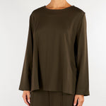 Blusa Verde girocollo dalla linea morbida M6FB05 464 MEIMEIJ 