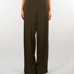 Pantalone Verde a gamba dritta con elastico M6FB30 464 MEIMEIJ 