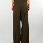 Pantalone Verde a gamba dritta con elastico M6FB30 464 MEIMEIJ 