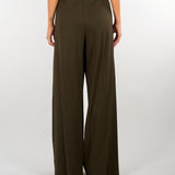 Pantalone Verde a gamba dritta con elastico M6FB30 464 MEIMEIJ 