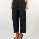Pantalone Nero con elastico in vita e pences M6FH12 100 MEIMEIJ 