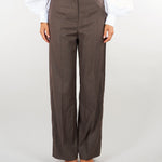 Pantalone Coffee wide leg M6FI01 444 MEIMEIJ 