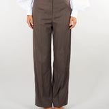 Pantalone Coffee wide leg M6FI01 444 MEIMEIJ 