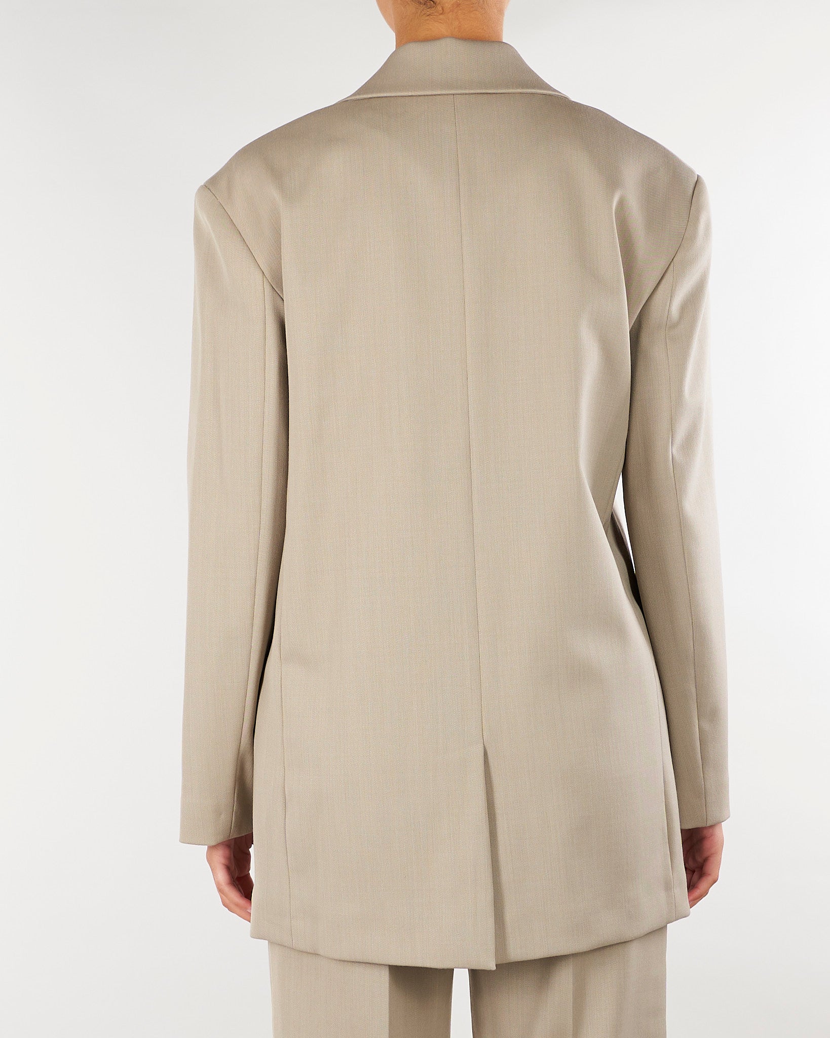 Giacca Beige monopetto oversize M6FL00 765 MEIMEIJ 