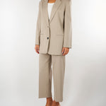 Giacca Beige monopetto oversize M6FL00 765 MEIMEIJ 