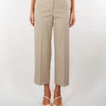 Pantalone Beige dalla linea classica in misto lana M6FL03 765 MEIMEIJ 