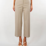 Pantalone Beige dalla linea classica in misto lana M6FL03 765 MEIMEIJ 