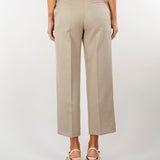Pantalone Beige dalla linea classica in misto lana M6FL03 765 MEIMEIJ 