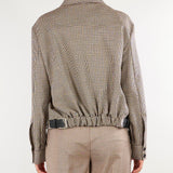 Camicia Beige fantasia pied de poule M6IAC1 P4710 MEIMEIJ 