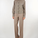 Camicia Beige fantasia pied de poule M6IAC1 P4710 MEIMEIJ 