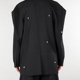 Blazer Nero sartoriale con dettaglio perle M6IAH8 100 MEIMEIJ 