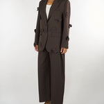 Pantalone Cioccolato sartoriale M6IAHA 481 MEIMEIJ 