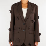 Blazer Cioccolato oversize con applicazioni M6IAHG 481 MEIMEIJ 