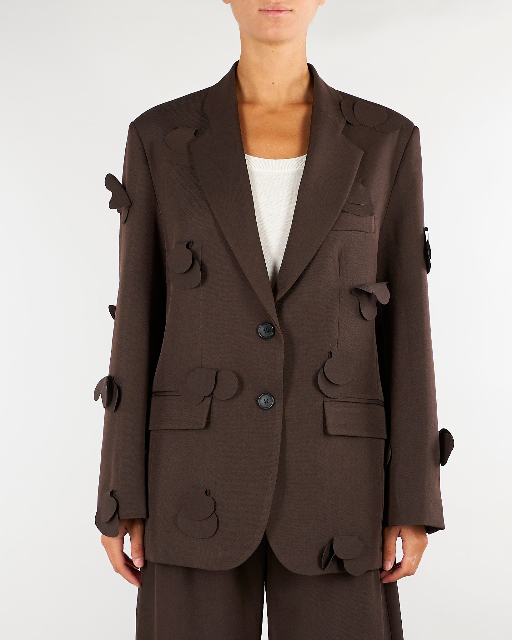 Blazer Cioccolato oversize con applicazioni M6IAHG 481 MEIMEIJ 