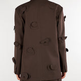 Blazer Cioccolato oversize con applicazioni M6IAHG 481 MEIMEIJ 