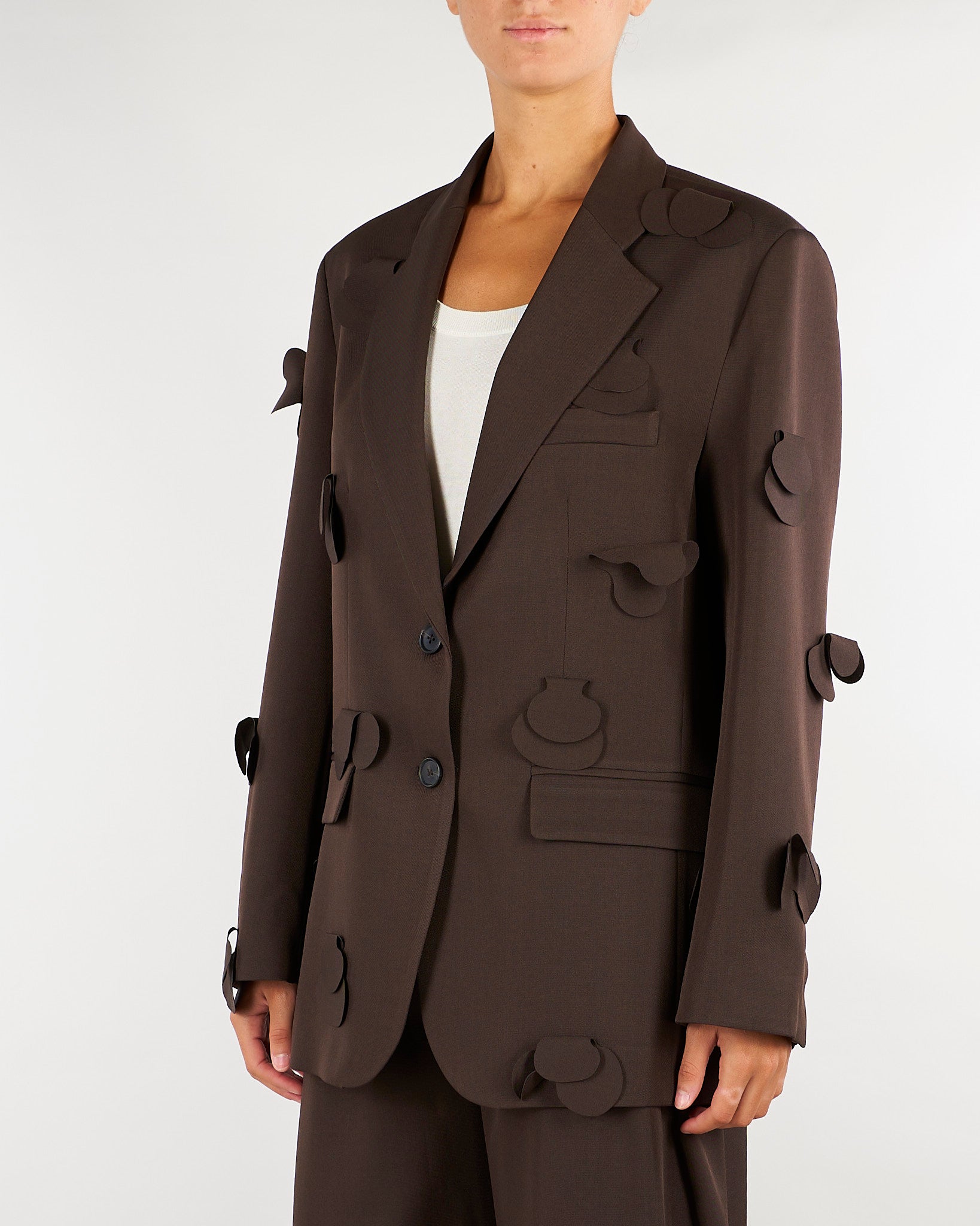 Blazer Cioccolato oversize con applicazioni M6IAHG 481 MEIMEIJ 