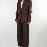 Blazer Cioccolato oversize con applicazioni M6IAHG 481 MEIMEIJ 