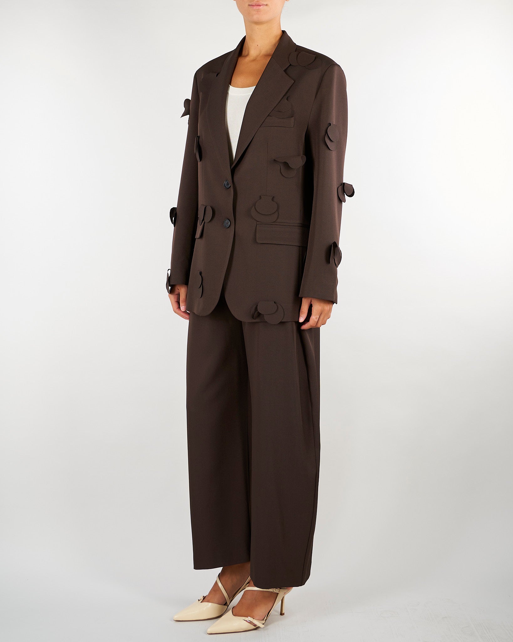 Blazer Cioccolato oversize con applicazioni M6IAHG 481 MEIMEIJ 