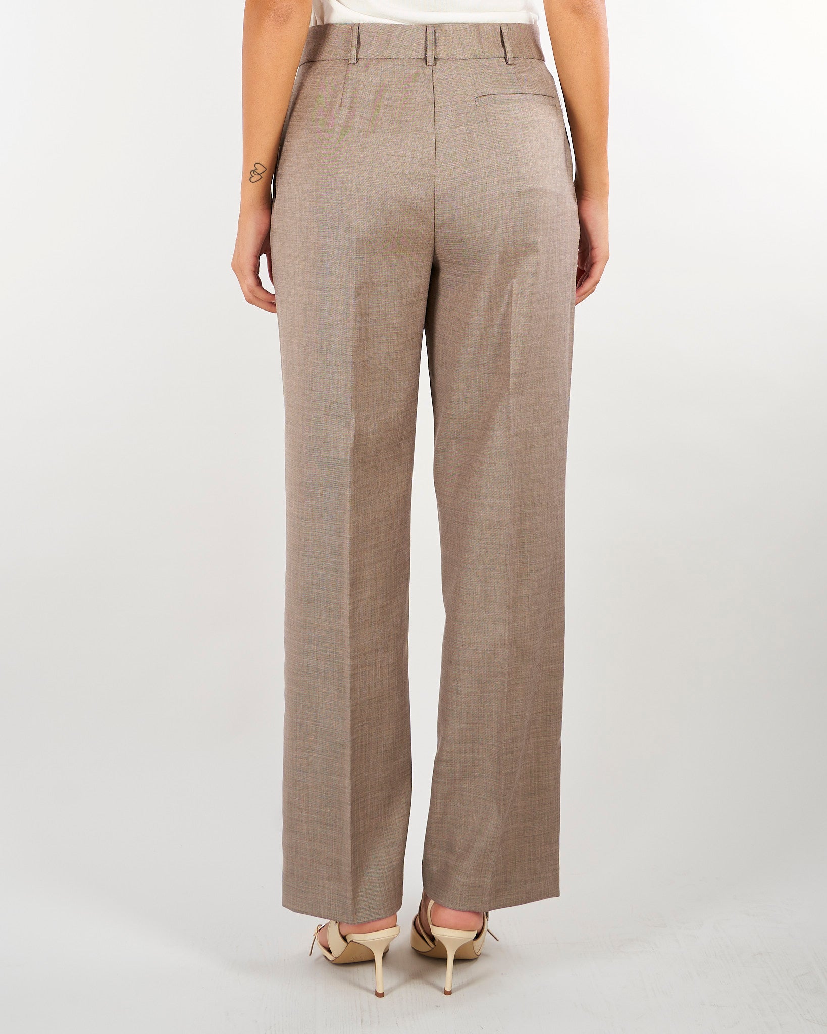 Pantaloni Taupe dalla linea dritta M6II00 513 MEIMEIJ 