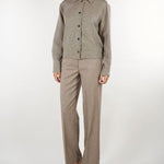 Pantaloni Taupe dalla linea dritta M6II00 513 MEIMEIJ 
