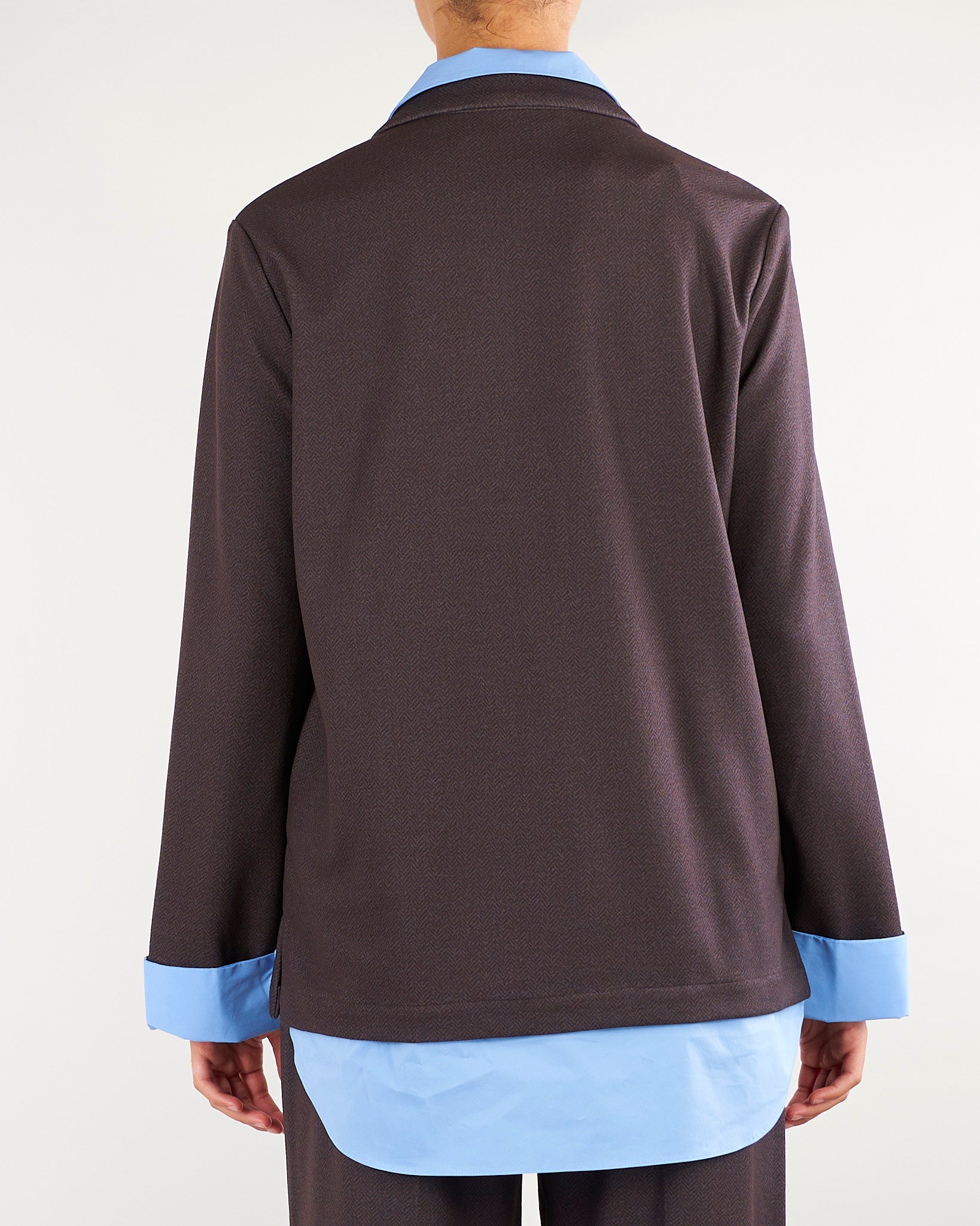 Giacca Bresca Cacao con effetto camicia BRESCA 604 NENETTE 