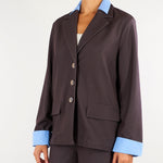 Giacca Bresca Cacao con effetto camicia BRESCA 604 NENETTE 